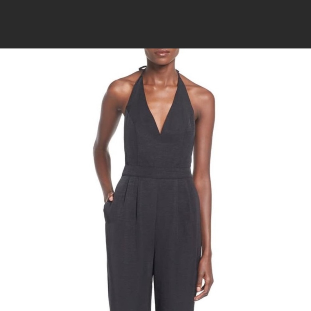 Black halter jumpsuit